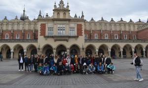Uczniowie na wycieczce w Krakowie,