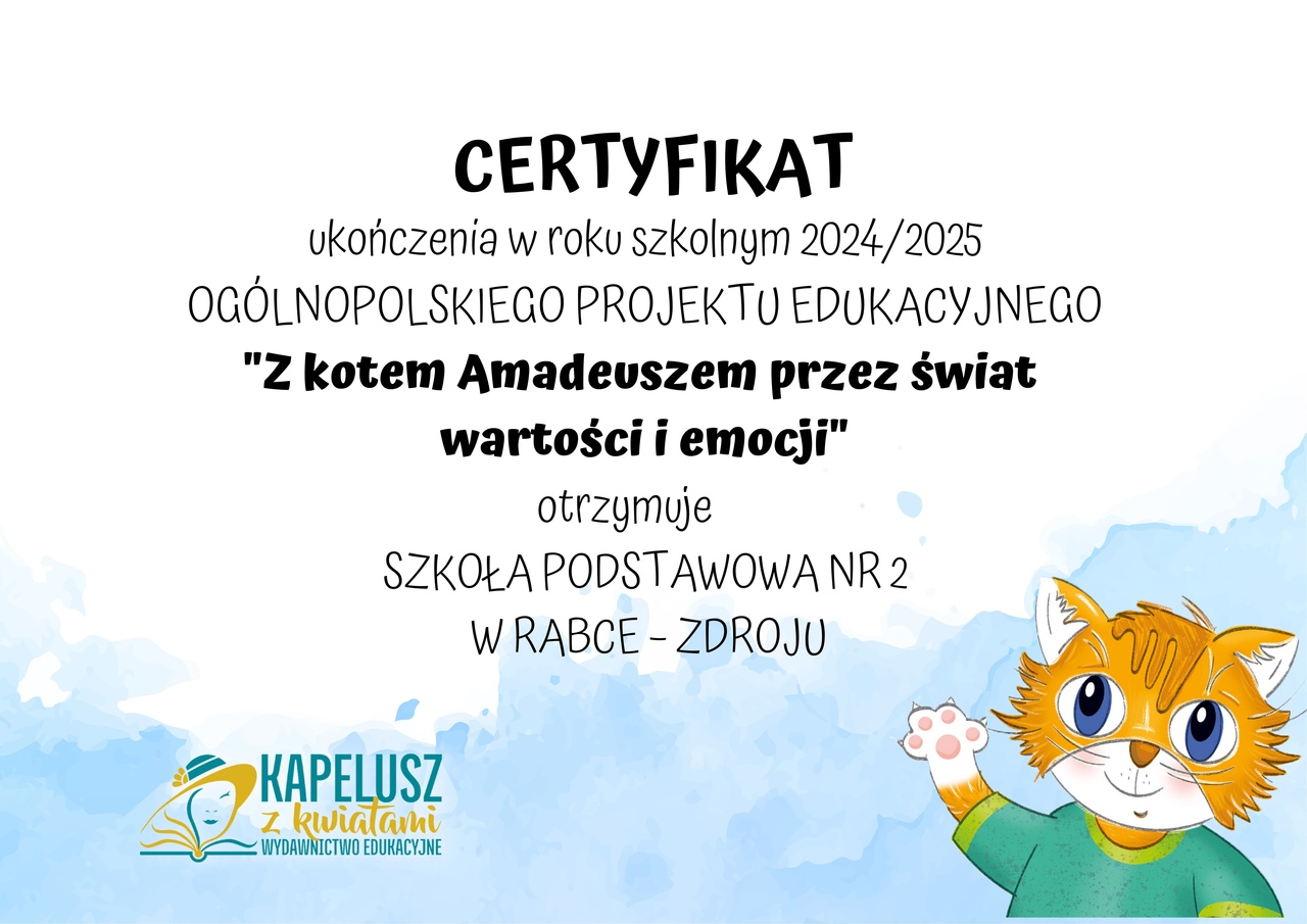 Certyfikat Amadeusz